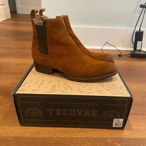 Tecovas The Chance Rust Suede Chelsea Boot Men’s 10D